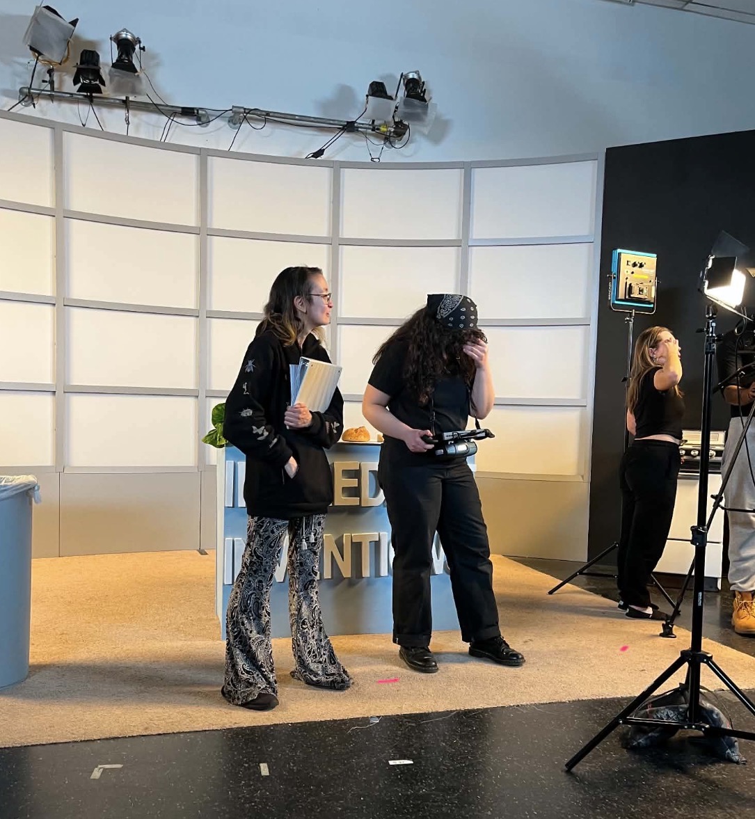 Producer Muchtar Suryawan and Director Sol Everett on the set of GenuKnife